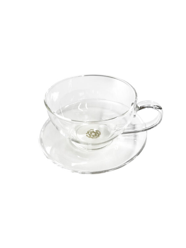 Saray Glass Cup and Saucer - Image 2
